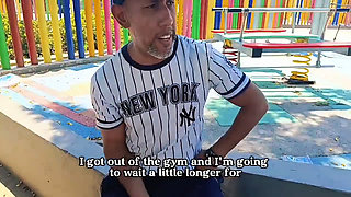 Fat woman with a big ass seduces the GYM instructor to end up fucking her and leave her pussy with milk milk