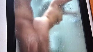 Naughty stepmom invites her stepson to her private bathroom