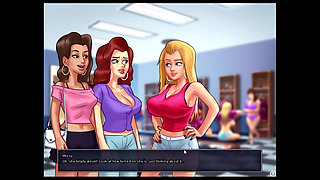 Summertime saga - Johannes fucked Odette...The ladies and Johannes played spin the bottel.