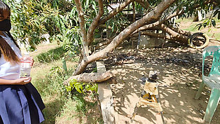 18 YEAR.OLD SCHOOLGIRL DE VIRGINIZED BY HIS CLASSMATE IN PUBLIC