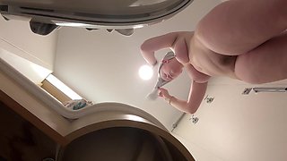 Busty Blonde Teen changes on hidden cam