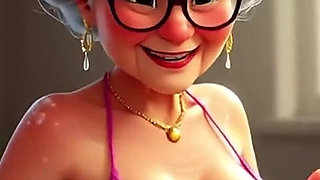 Granny Animation Sticky Mess