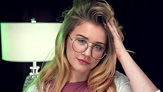 Skinny teen Taylor Blake rides cock with passion and intensity