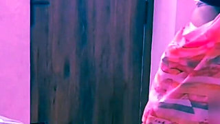 Hot Indian Cheating Housewife Big Tits in Saree Blouse Secret Night Fucking with Ex Boyfriend