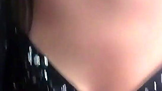 Horny Pantyhose Slut Dances and Masturbates in Ripped Tights and Shiny Top