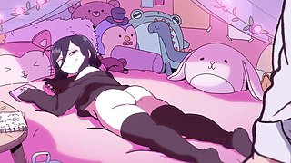 curvy Cum princess begs for creampie - Hentai