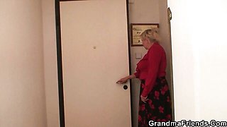 Good-looking sweetie pie's granny threesome trailer