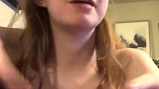 Big boobs milf masturbates with her dildo