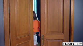 TUSHY Duo Has Mighty Assfucking 3 way With Scorching Roomie - Gina Gerson