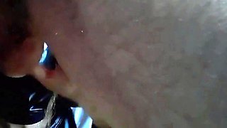 Clothed Asian MILF in Pantyhose Deepthroats and Gets Oral Cr