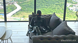 Horny in Latex Enjoying the View - Alex Latex