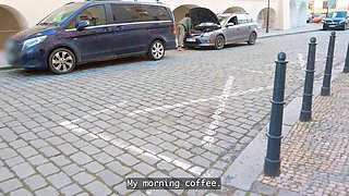 Vip4k. a innocent blondie from the street acts like a real slut and a cheater