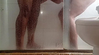 Fucking a MILF Stepmother in the Hotel Bathroom