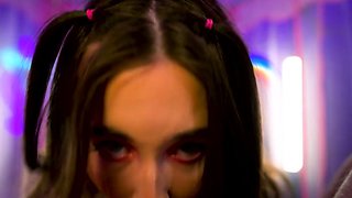 Brunette Teen POV: Alana Rose Takes It All In Close-Up