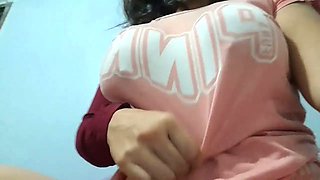 Dirty stepdaughter calls her stepdad who is with her stepmother in the room and shows him her so he can come fuck her.