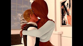 Red-hot brunette enjoys his pink cigar for ultimate pleasure