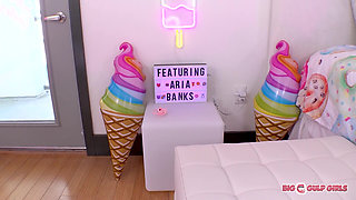 Aria Banks - Double Feature - 2 Complete Scenes All Cum Swallow Ending