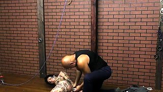 Russian girl hanging