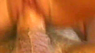 Shaved Pussy Grinding on Stiff Cock