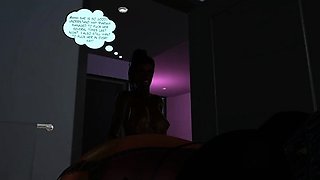 Hot 3D redhead licking a pussy while getting fucked