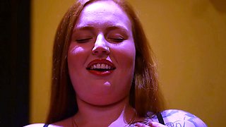 Amateur redhead mom in heels real solo