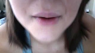 Stunning Teen Virtually Sucks Your Cock On Webcam
