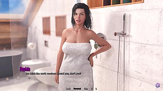 Horny Stepbro Accidently Walks Into His Busty Step Sister in the Shower - 3D Hentai Animated Porn - Life in Santa County