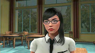 3D student and teacher
