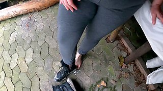 That pussy, outdoor, pussy spanking