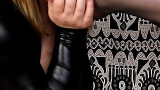 (003) Sissy Hubby Worshipping Black Stockings Nylon Feet and Domina Mules (1080p)