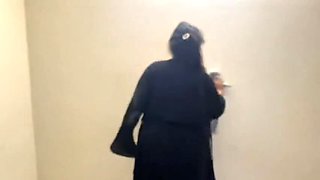 Hijab Maid Aria Mia Shows Big Ass And Huge Boobs - POV Handjob In Room
