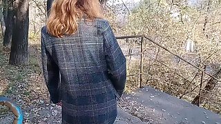 Public masturbate on street stairs: I almost got caught!