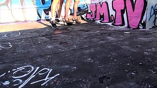 Horny big boobed fat chubby busty blonde