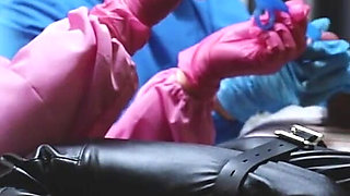Sadistic Nurses Sounding Tied Up Patient