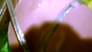 Amateur Femdom Footjob with Nylons