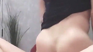 A Lesbian Caresses a Trance Hole and Fucks His Pussy