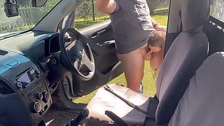 Dogging a Stranger Outdoor Blowjob - Big Natural Tits BBW Gets Banged Doggy Style