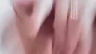 Homemade Striptease with Undressing and Masturbation of a Tight Pink Pussy