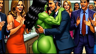 Slutty She-hulk Nudity. Cartoon