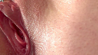 Wet Panties Deep Inside Hairy Pussy Multiple Squirting and Creamy Orgasms Close up