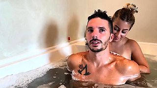 Hot Blonde Babysitter Gets Fucked Hard by Tattooed Stud