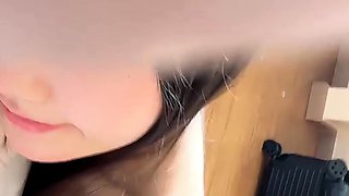 Great close up in japanese teen blowjob pov