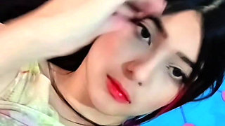 Porn Actress Touches Herself and Shows Her Whole Body