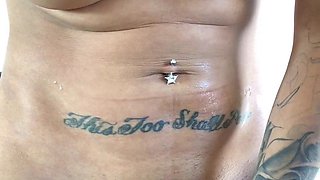 Blonde tight pussy babe solo toy fun in glamour masturbation