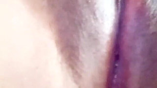 Teen Hard Nipples Clit Rubbing Orgasm and Creampie Pussy Squirting and Peeing on Bed Then Licking Cum at the End