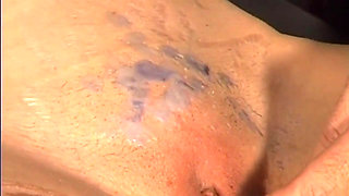 Mature Brunette MILF Gets Her Face Drenched in Cum