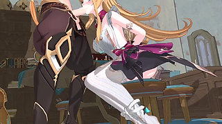 Genshin Impact- Escoffier's Sweet Cake and Lustful Sex - 3D Hentai Animation