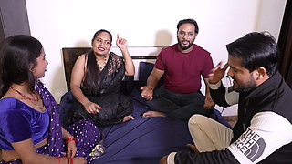 Indian Friend Swapping His Wife to Other Couple Sex Video Hindi Audio