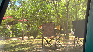 We were almost caught having sex in a tent! Vlog