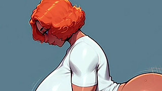 Internal Ejaculation to Gothic Ass (animation)